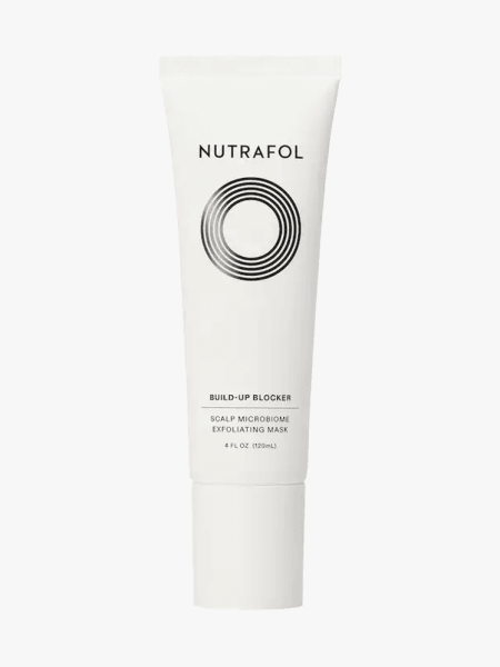 Nutrafol Build-Up Blocker in branded tube component on a light gray background